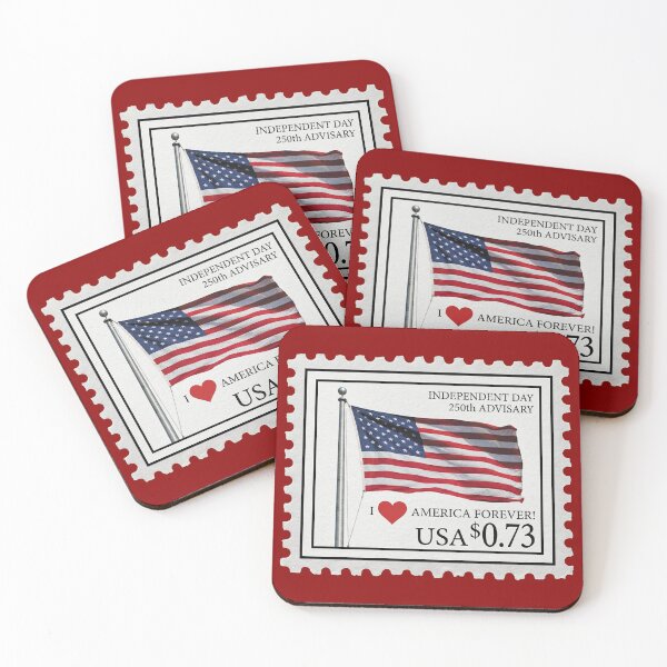 Item preview, POSTAGE STAMP Independence Day on the occasion of the 250th anniversary of the USA V3A3 designed and sold by ART-OF-ORION.