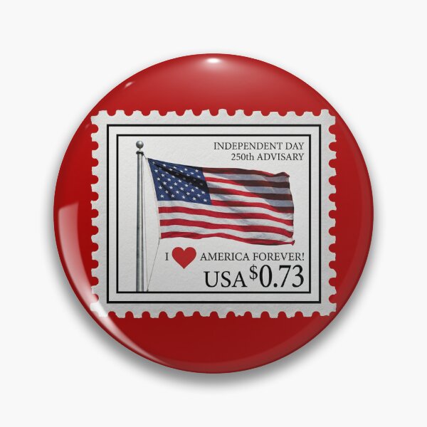 Item preview, POSTAGE STAMP Independence Day on the occasion of the 250th anniversary of the USA V3A3 designed and sold by ART-OF-ORION.