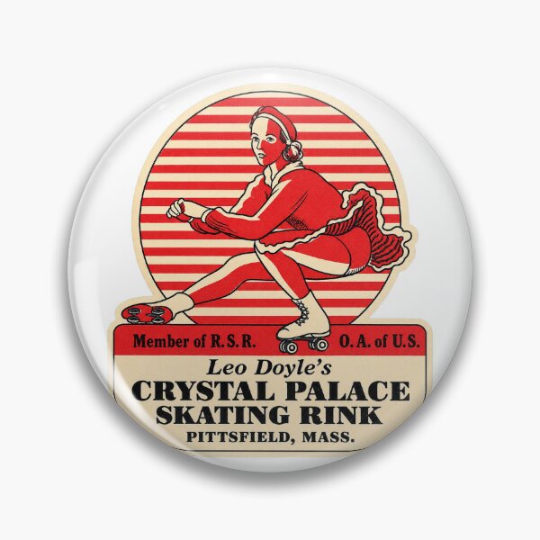 Item preview, Crystal Palace Skating Rink Pittsfield Massachusetts Roller Skating Rink Sticker Decal Label designed and sold by tislord.