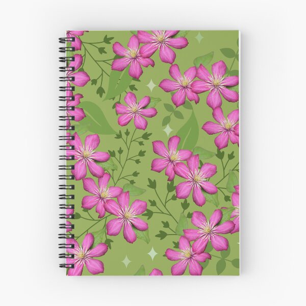 Item preview, Pink clematis designed and sold by MistyLakeArt.