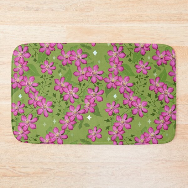 Item preview, Pink clematis designed and sold by MistyLakeArt.