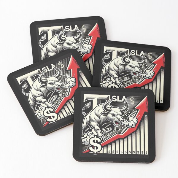 Item preview, Tesla Stock Investor EV Market Bull Run Trading Design designed and sold by TEEJAMBOREE.
