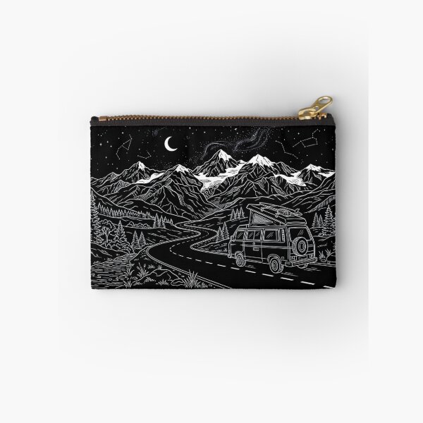 Item preview, Camper Van Mountain Journey Line Art designed and sold by Pedrojezu.