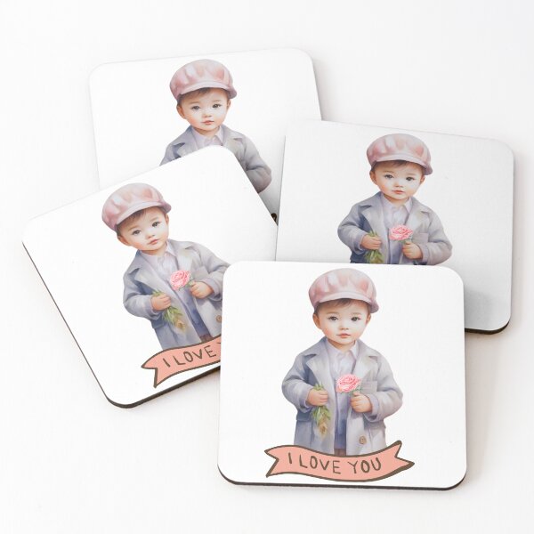 Item preview,  I Love You Cute Boy With Cap Hold Rose Flower  designed and sold by Queen-Sheeba.