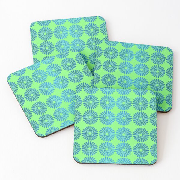 Item preview, Electric Blue Floral Radials designed and sold by AirCrayons27.
