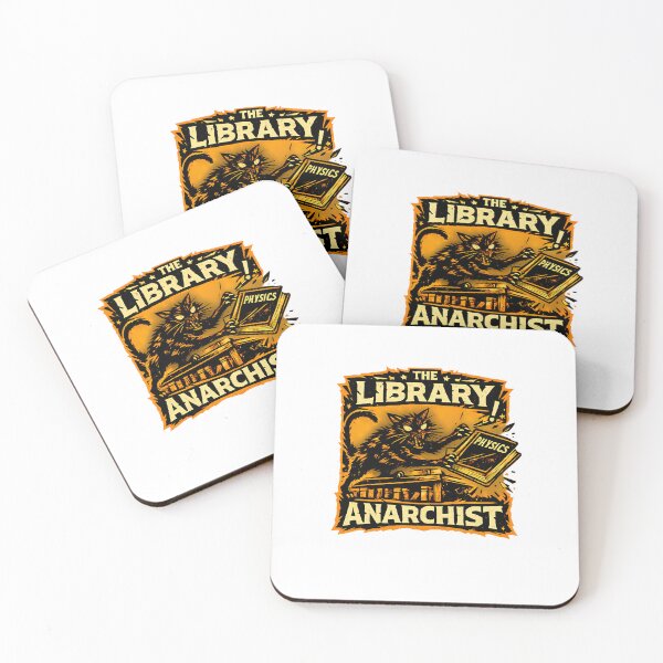 Item preview, Library Anarchist Physics Cat Rebellion designed and sold by chattsuede.