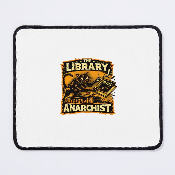 Item preview, Library Anarchist Physics Cat Rebellion designed and sold by chattsuede.
