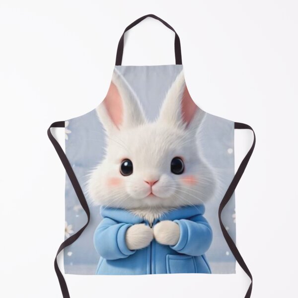 Item preview, Cute Baby Bunny in Blue Jacket - Adorable Whimsical 3D Rabbit Art designed and sold by lovelistivkaa.