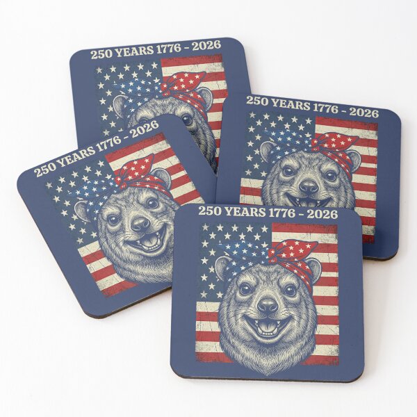 Item preview, 250 Years 1776-2026 American Flag Rock Hyrax Patriot designed and sold by d247.