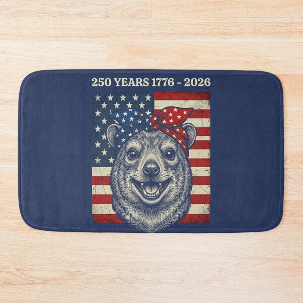 Item preview, 250 Years 1776-2026 American Flag Rock Hyrax Patriot designed and sold by d247.