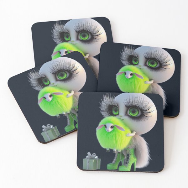Item preview, Neon Green Is The New Christmas Red - Cute Pastel Goth designed and sold by LujziWorld.