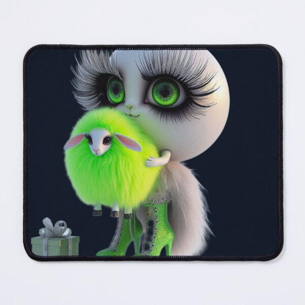 Item preview, Neon Green Is The New Christmas Red - Cute Pastel Goth designed and sold by LujziWorld.