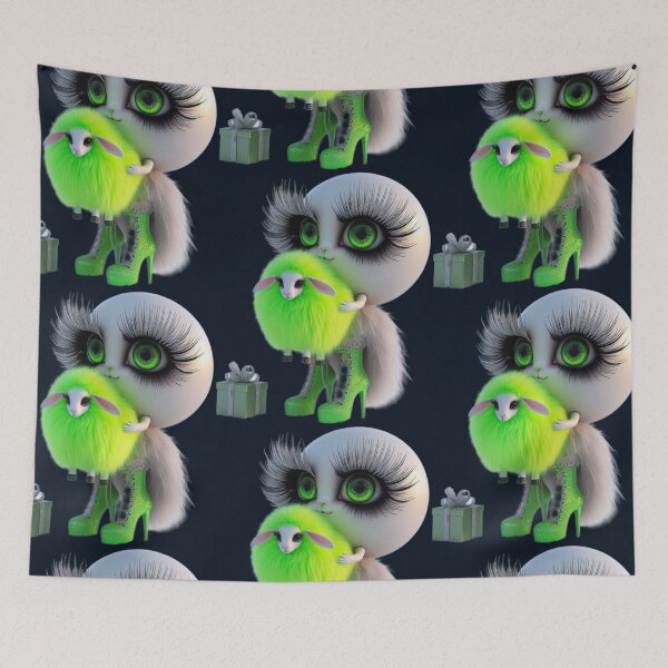 Item preview, Neon Green Is The New Christmas Red - Cute Pastel Goth designed and sold by LujziWorld.