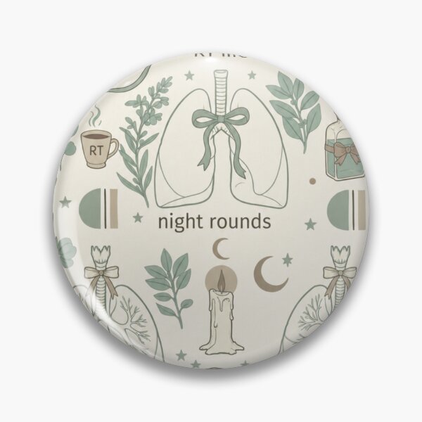 Item preview, Cute Respiratory Therapist Night Shift Pattern Shirt | Cozy RT Life Aesthetic Medical Collage Design designed and sold by ClinicalHubs.