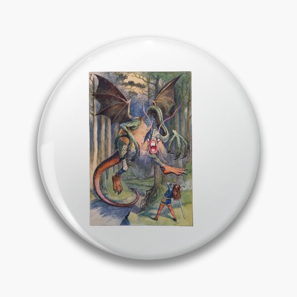 Artikelvorschau, Jabberwocky Monster Knight Battle Vintage Book entworfen und verkauft von TeeARTHY.