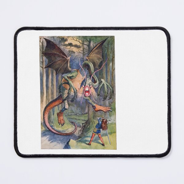 Item preview, Jabberwocky Monster Knight Battle Vintage Book designed and sold by TeeARTHY.