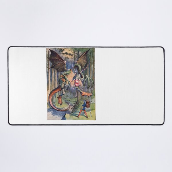 Item preview, Jabberwocky Monster Knight Battle Vintage Book designed and sold by TeeARTHY.