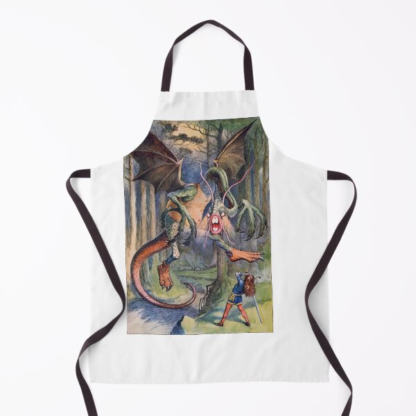 Item preview, Jabberwocky Monster Knight Battle Vintage Book designed and sold by TeeARTHY.