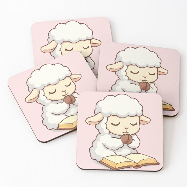 Item preview, Praying Lamb Christian Sticker | Cute Bible Sheep Aesthetic | Faith Prayer Sticker designed and sold by JustStickers4U.