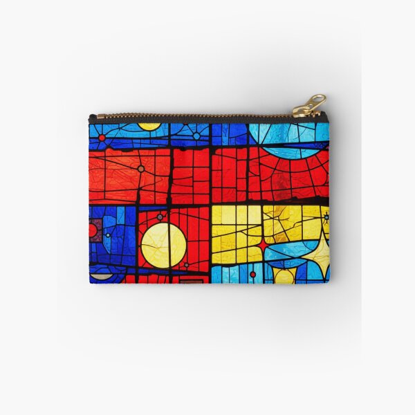 Item preview, midnight geometry 2 stained glass colorful geometric abstract design designed and sold by SmashingDeals.