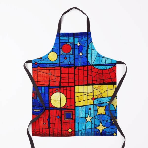 Item preview, midnight geometry 2 stained glass colorful geometric abstract design designed and sold by SmashingDeals.