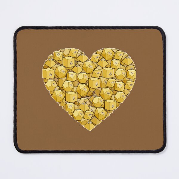 Item preview, Dice Heart - Yellow  designed and sold by -Solarly-.