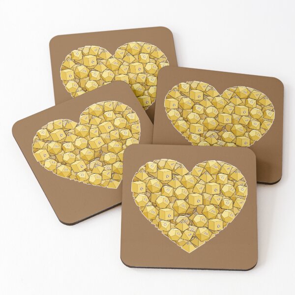 Item preview, Dice Heart - Yellow  designed and sold by -Solarly-.