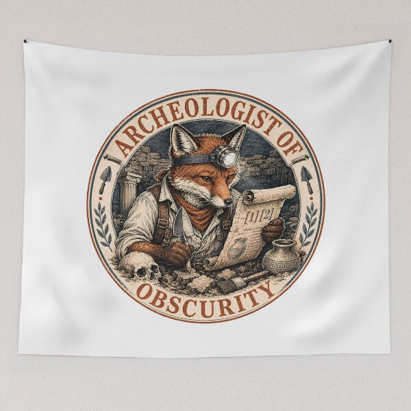 Item preview, Archeologist Of Obscurity Fox Searching For Ancient Knowledge designed and sold by chattsuede.