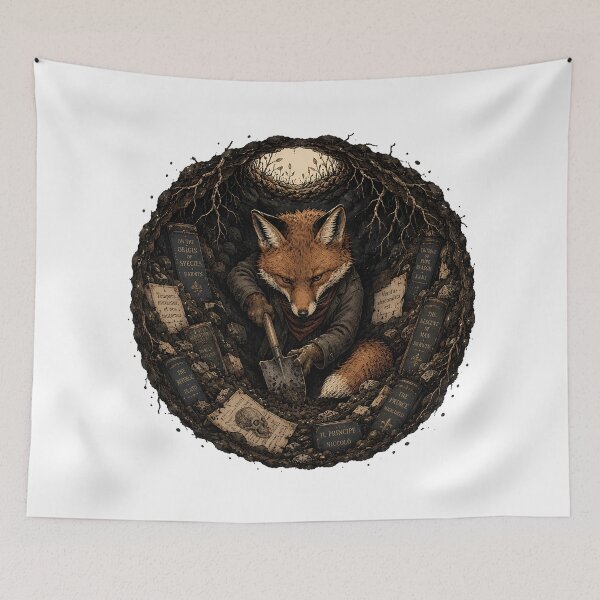 Item preview, Veritas Abscondita Est Fox Scholar Of Hidden Truths designed and sold by chattsuede.
