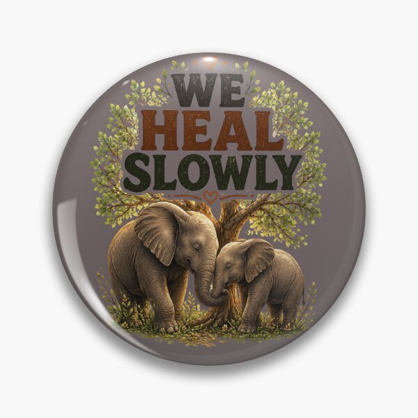 Item preview, We Heal Slowly, Emotional Romantic Healing Aesthetic Design designed and sold by JagrDesigns.