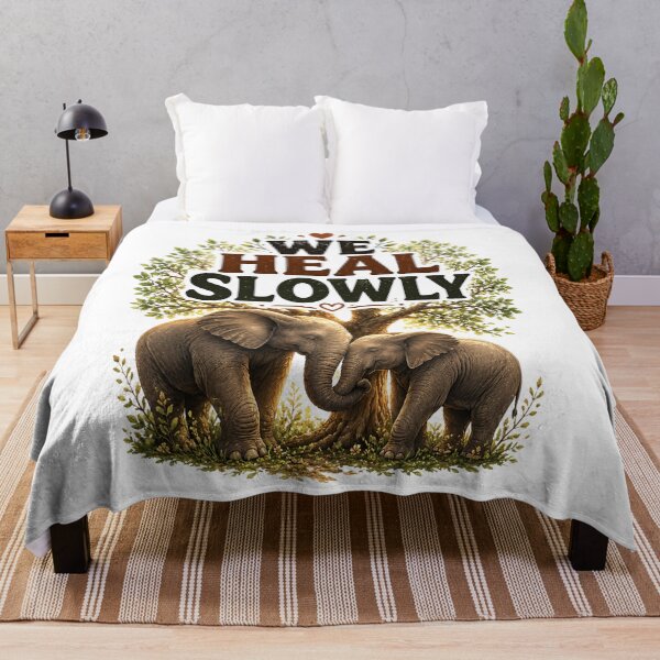 Item preview, We Heal Slowly, Emotional Romantic Healing Aesthetic Design designed and sold by JagrDesigns.