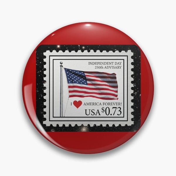 Item preview, POSTAGE STAMP Independence Day on the occasion of the 250th anniversary of the USA V3A4 designed and sold by ART-OF-ORION.