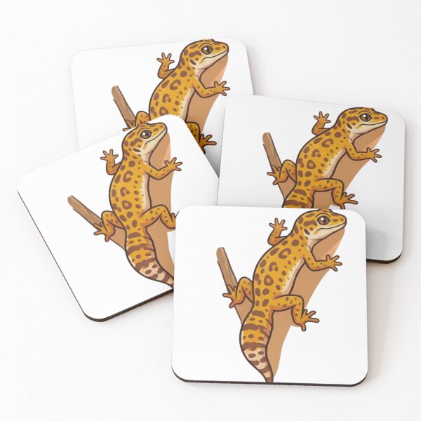 Item preview, Cute Leopard Gecko Reptile Cottagecore Art designed and sold by HoneyBreezeCo.
