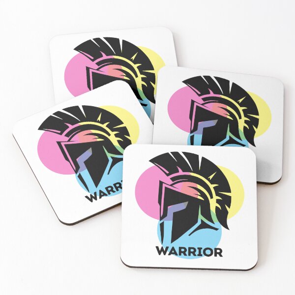 Item preview, Spartan Warrior Pastel CMY Geometric Streetwear T-Shirt designed and sold by XelaStore.