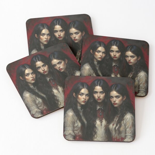 Item preview, Three Sisters Gothic Victorian Vampire Gown Art designed and sold by DarkHolyQueen.