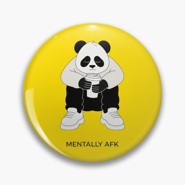 Item preview, Mentally AFK Tired Panda with Coffee designed and sold by Gang store.