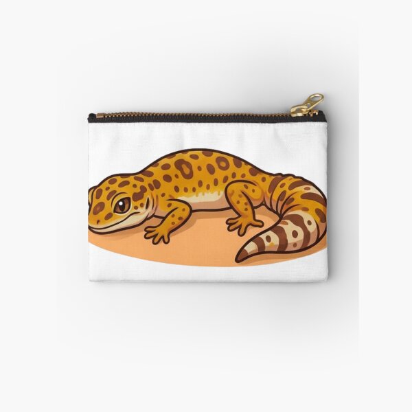 Item preview, Sleepy Leopard Gecko Cartoon Reptile Art designed and sold by HoneyBreezeCo.