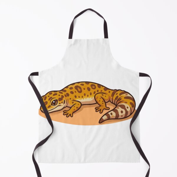 Item preview, Sleepy Leopard Gecko Cartoon Reptile Art designed and sold by HoneyBreezeCo.