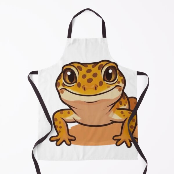Item preview, Smiling Leopard Gecko Cartoon Sticker Design designed and sold by HoneyBreezeCo.