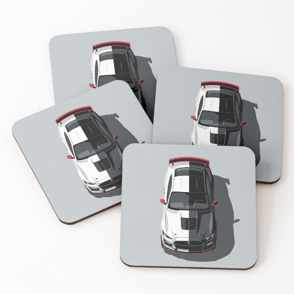 Item preview, Ford Mustang Shelby GT500 Split Tone Top View Vector Illustration designed and sold by Motorline44.