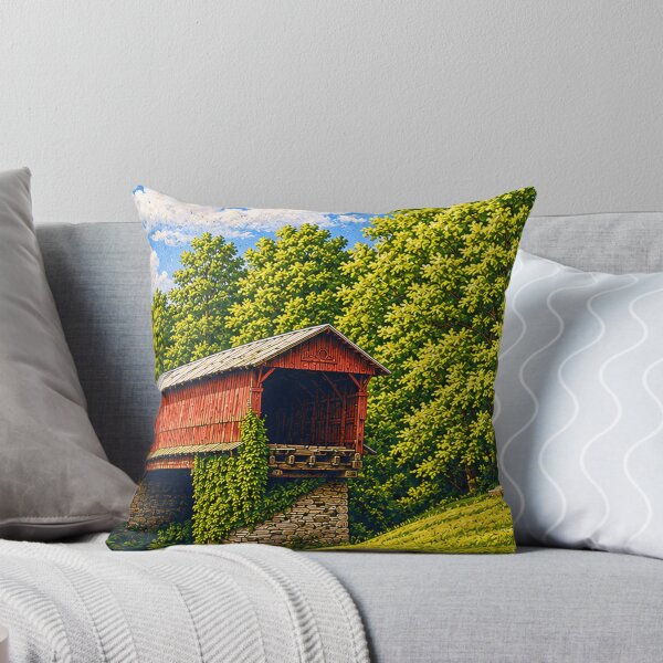 Item preview, Waldo Covered Bridge sticker designed and sold by gotucoveredart.