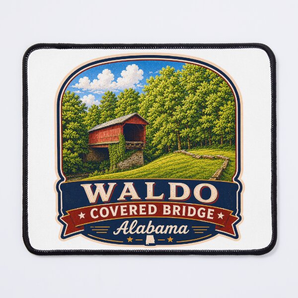 Item preview, Waldo Covered Bridge sticker designed and sold by gotucoveredart.