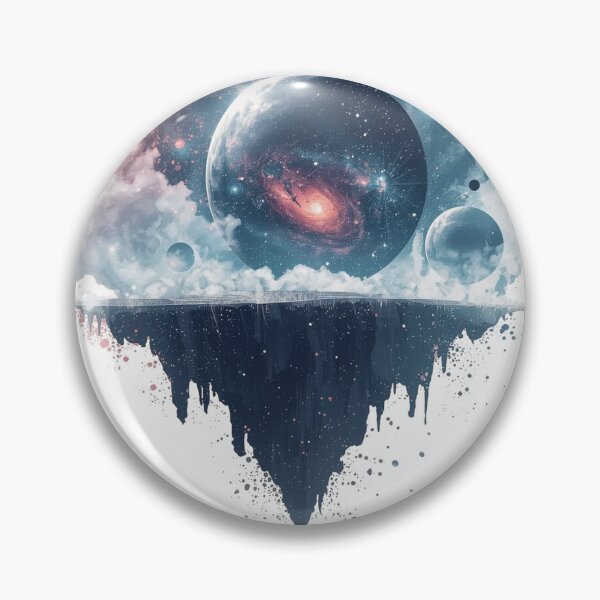 Item preview, Ethereal Sky Islands Suspended in a Galaxy-Filled Atmosphere designed and sold by catcurio.