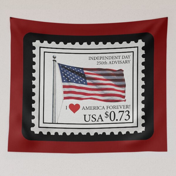 Item preview, POSTAGE STAMP Independence Day on the occasion of the 250th anniversary of the USA V3A5 designed and sold by ART-OF-ORION.