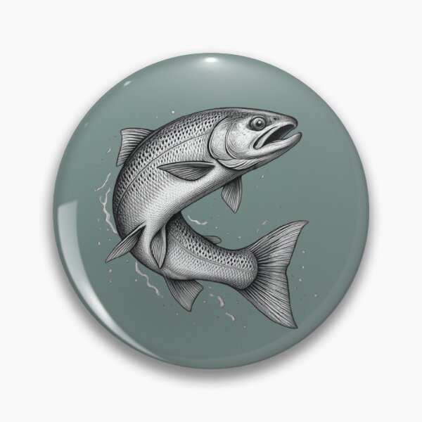 Item preview, Vintage Trout Fly Fishing Illustration designed and sold by Stefanrajzer.