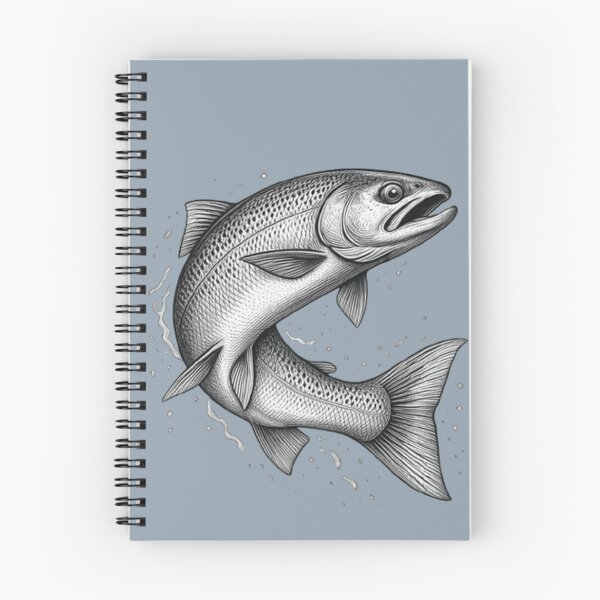 Item preview, Vintage Trout Fly Fishing Illustration designed and sold by Stefanrajzer.