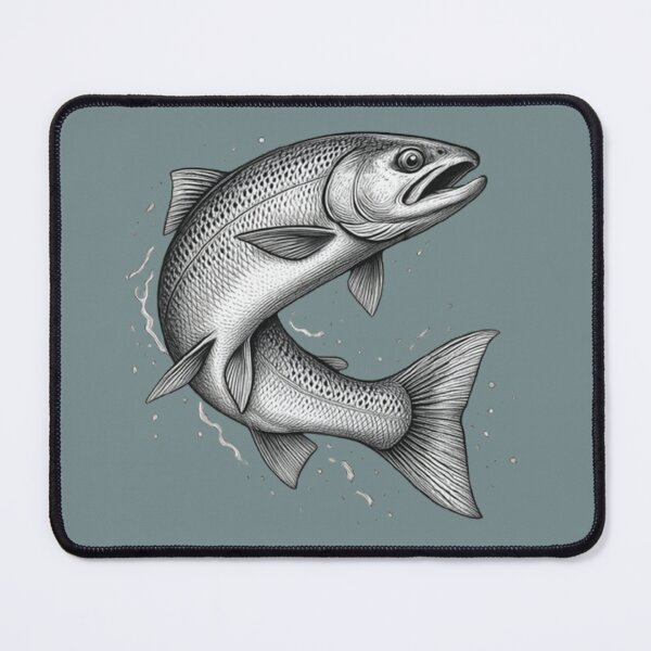 Item preview, Vintage Trout Fly Fishing Illustration designed and sold by Stefanrajzer.