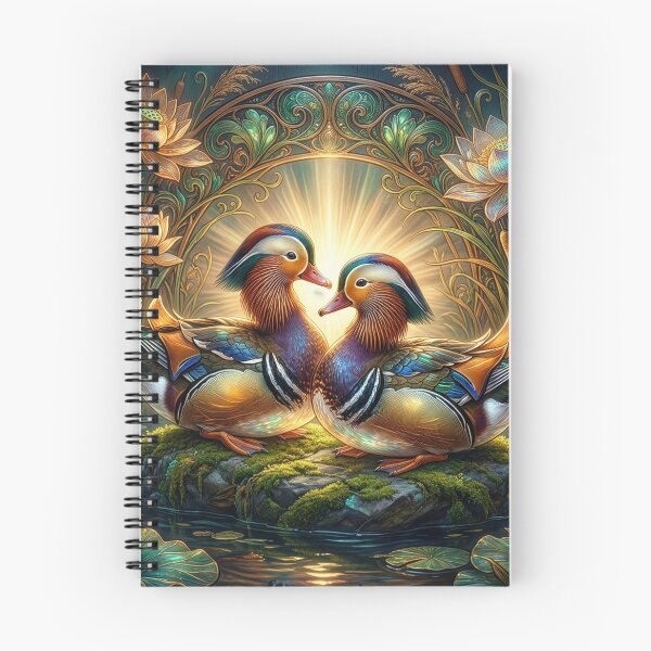 Item preview, Art Nouveau Mandarin Ducks designed and sold by Tridentulus.