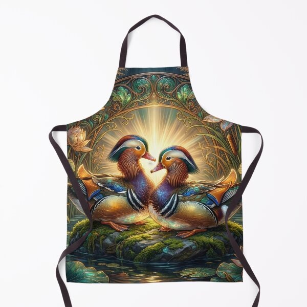 Item preview, Art Nouveau Mandarin Ducks designed and sold by Tridentulus.