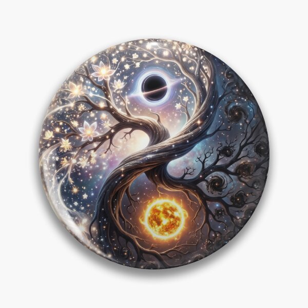 Item preview, Yin Yang Tree of Life Galaxy designed and sold by kmiArtistIA.